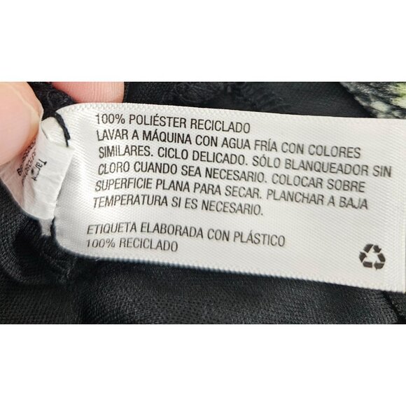 Womens Size S Black Floral Halter Mini Dress With Open Back Lined Sexy Party - Picture 11 of 11